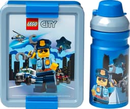 LEGO eväsrasia ja juomapullo