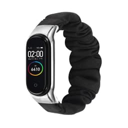 Kompatibel med Xiaomi Mi Band 8 Smart Armbånd Hårelastik Elastisk Armbånd Udskiftningsrem - Stilfuldt og Komfortabelt Nylon Armbånd Sort