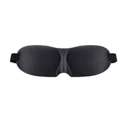 3D-søvnøjenmaske til rejser og hjem Sort