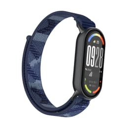 Nylonrem til Xiaomi 10/9/8 Serie (Standardmodel) - Med Metalspænde, Udskiftelig Armbåndsrem i Forskellige Farver, 22mm Bredde Blå+gul