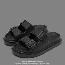 Komfortable hvite EVA-slippers Sort 41-42
