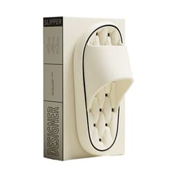 Bekväma Unisex Halkskydd EVA Badrums Duschtofflor Vit 37-38