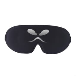 3D Konturert Sovemaske - Lysblokkerende Øyemaske for Reise Sort