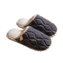 Plysch tofflor i fleece, ultramjuka och mysiga L