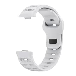 Silikonrem Kompatibel med Huawei Fit 4/Fit 3 - Punktmønster Sportstilbehør Hvit