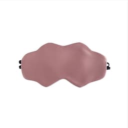 Justerbar dobbeltsidig silkesøvnmaske for reiser Rosa