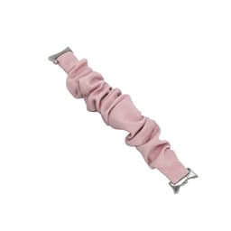Kompatibel med Xiaomi Mi Band 8 Smart Armbånd Scrunchie Elastisk Urrem - Stilfuldt og Komfortabelt Udskiftningsbånd Lyserød