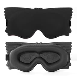 3D Konturert Soveøyemaske - Ultimat Lysblokkering Sort