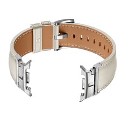 Kompatibelt med Samsung Galaxy Watch8 og Watch8 Classic ekte lærrem med spenne, 22mm grensesnitt, flere farger tilgjengelig Hvit