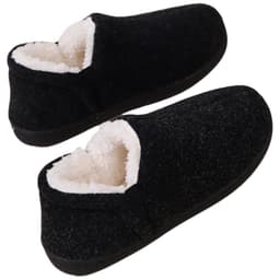Herre fleece tøfler, varme og komfortable hjemmesko med minneskum