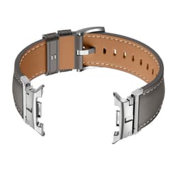 Kompatibelt med Samsung Galaxy Watch8/Classic Skinnrem - Grå med Sølv Spenne, 22mm Grå