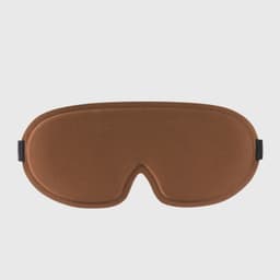 3D Konturformad Sömnmask - Ljusblockerande Ögonmask för Resor Brun