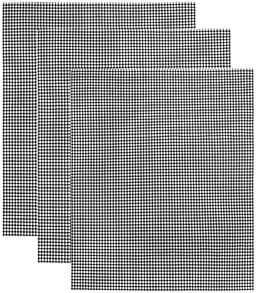 Grillmatte netting ikke-klebrig Sort 3-pakning