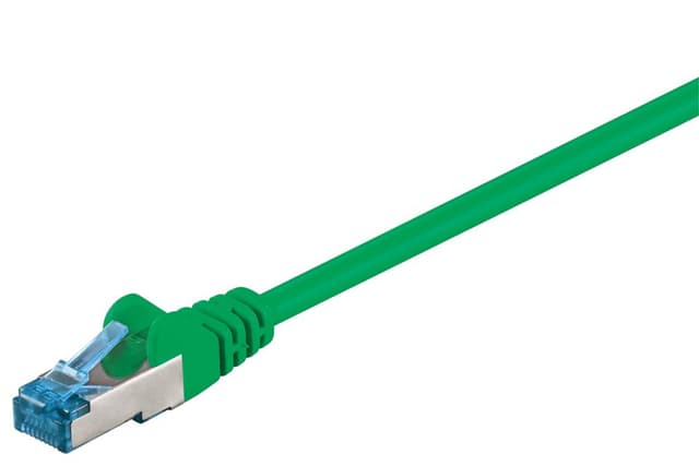 Netværkskabel CAT 6A, S/FTP (PiMF), Grøn, 0,5 m