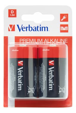 Batteries, D (LR20), 2 pcs Alkaline, 1.5 V