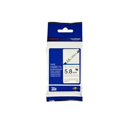 HSe tape 5,8 mm x 1,5 m sort / hvid