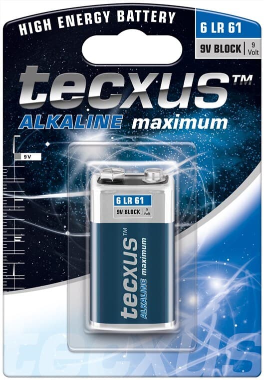 6LR61/6LP3146/9 V Block batteri, 1 stk. i blister