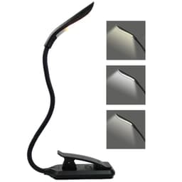 Läslampa, LED-boklampa med 3 ljuslägen, uppladdningsbar Svart
