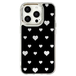 Peilimaalattu puhelinkotelo iPhone 14:lle (6.1) - Musta Sydän