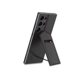 Telefonfodral för Samsung med magnetisk korthållare Kolfiberstruktur S