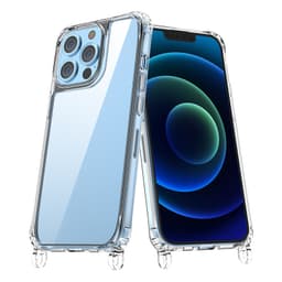 Gennemsigtigt akryltelefoncover med lanyard til Samsung A06