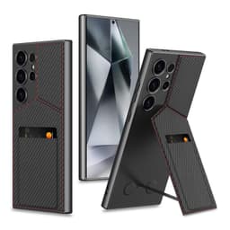 Deksel med magnetisk kortholder til Samsung Titan svart Samsung Galaxy S25