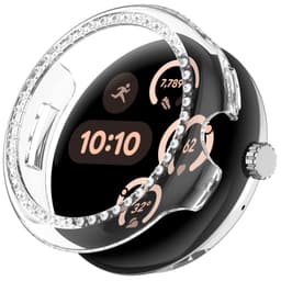 Beskyttende cover til Google Pixel Watch 3 45mm Gennemsigtig