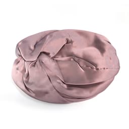 100% Morbærsilke dobbeltlags sovehætte Pink