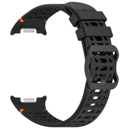 Silikone Sportsrem med Åndehuller til compatible with Samsung Galaxy Watch 8 og 8 Classic - Komfortabel og Hudvenlig Hvid
