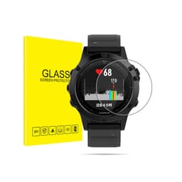 Skjermbeskytter i herdet glass til smartklokke, 2-pakning Garmin Fenix 5X