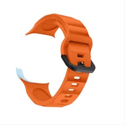 Silikonrem for Apple iWatch 9 Oransje S