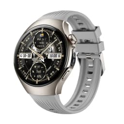 Silikonrem Kompatibel med Huawei Watch 5 46mm - Sporty og Komfortabel Grå