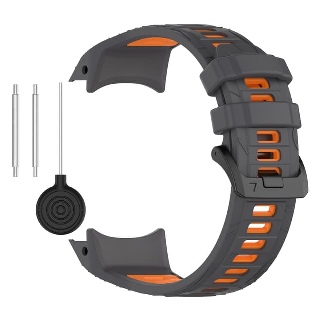 kompatibelt med Garmin Instinct 3 Tvåfärgat Klockarmband i silikon Red model 2 Röd Orange  Modell 2