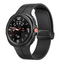 Magnetisk silikonrem med foldespenne for Kompatibel med Samsung Galaxy Watch 8 Classic og Watch 8 Sort