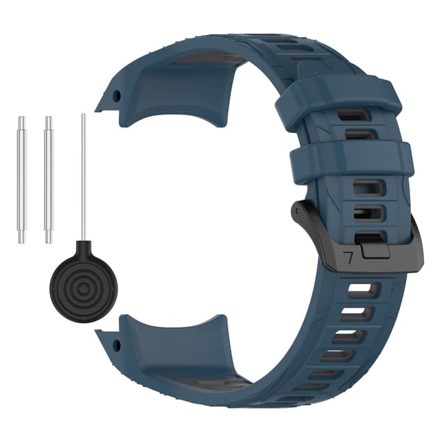 kompatibelt med Garmin Instinct 3 Tvåfärgat Klockarmband i silikon Red model 2 Röd Blue  Modell 2