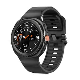 Silikone Urrem til Kompatibel med Samsung Galaxy Watch 8 - Komfortabel og Stilfuld Sort
