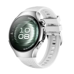 Silikonrem for Kompatibel med Huawei Watch 5 46mm - Sporty og Komfortabel Hvit