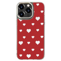Spegelmålat Telefonskal - Hjärtdesign för iPhone 16 Pro Max