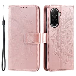 For Xiaomi Redmi A5 4G / Poco C71 4G Stativdeksel Totem Lommebokdeksel Rose Gold