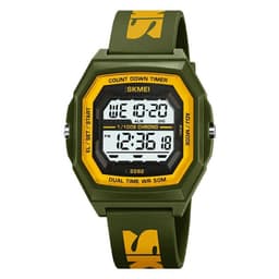 SKMEI Digital Elektronisk Armbåndsur Klokke Vanntett Nedtelling - Army