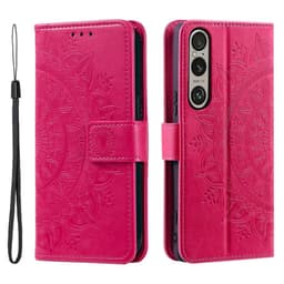 For Sony Xperia 1 VII Lommebok Deksel Shell Mandala Blomstermønster