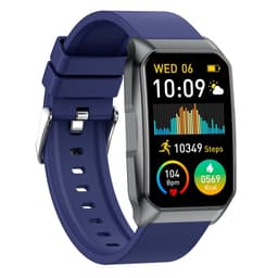 Smartwatch med opkald Bluetooth-sundhedsmåler Fitnesstracker Smartwatch - Blå