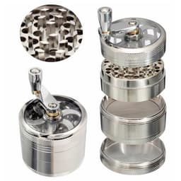 4 lagers Kvarn Tobak Örter Kryddor Kross Manuell Handvev 55 mm