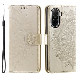 For Xiaomi Redmi A5 4G / Poco C71 4G Stativdeksel Totem Lommebokdeksel - Gull
