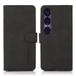 KHAZNEH For Sony Xperia 1 VII -deksel Lommebok-deksel Telefonveske - Svart