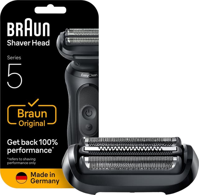 Braun 54B KeyPart barberhoved 051330 (sort)