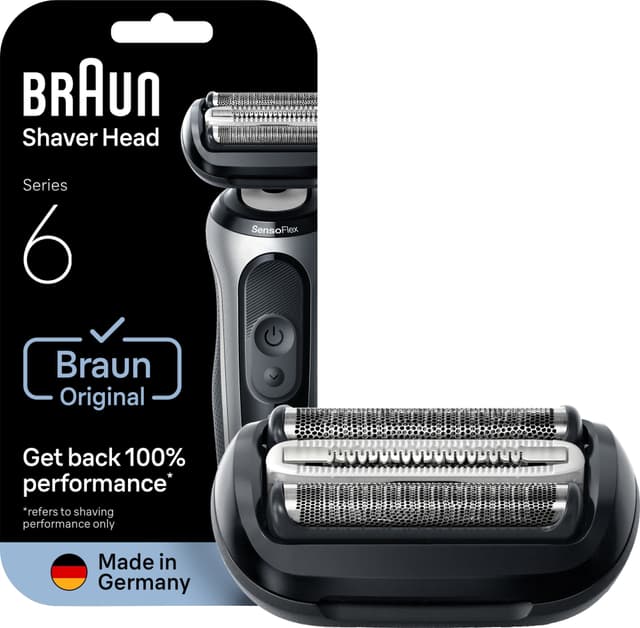 Braun 64B KeyPart barberhoved 053211 (sort)