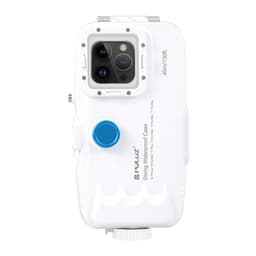 Vandtæt plastiktelefoncover Puluz til iPhone 14 Plus/Pro Max/13 Pro Max/12 Pro Max/11 Pro Max (hvid)
