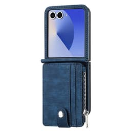 Retro Zipper 2in1 deksel Samsung Galaxy Z Flip 7 - Royal blue
