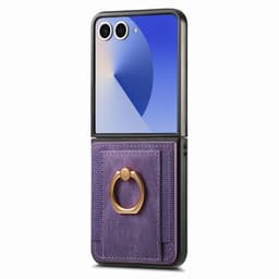 Elastic Ring Case till Samsung Galaxy Z Flip 7 - Misty Purple